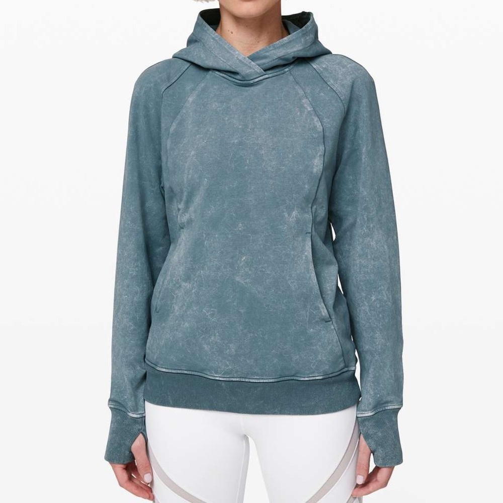 Lululemon Scuba Pullover - Washed Blue Charcoal - 6